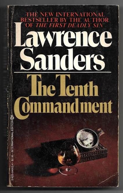The Tenth Commandment - Lawrence Sanders - copertina