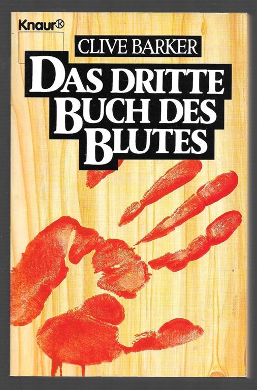Das dritte buch des blutes - Clive Barker - copertina