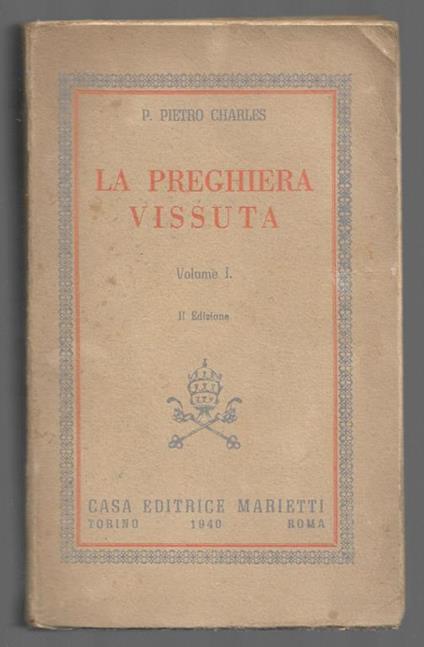La preghiera vissuta - Volume I - copertina