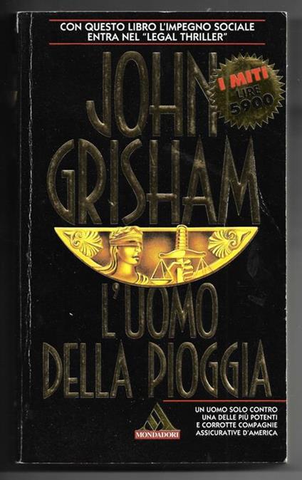 L' uomo della pioggia - John Grisham - copertina