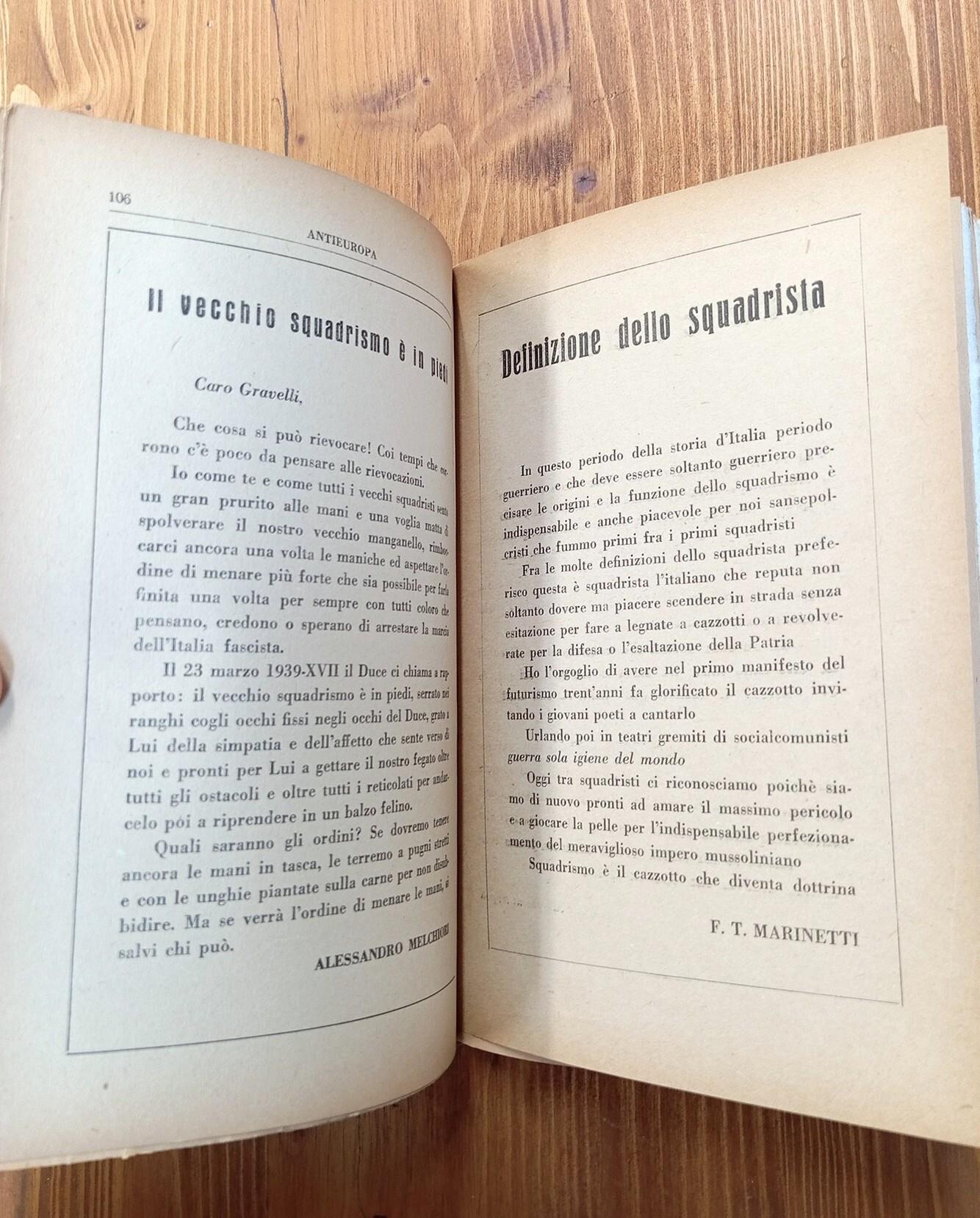 Squadrismo - Rivista 'Antieuropa', numero Del Ventennale