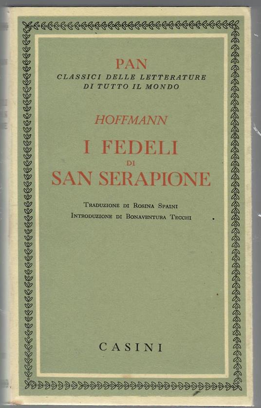 I Fedeli di San Serapione - Ernst T. Hoffmann - copertina