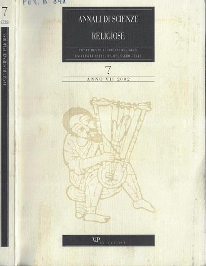 Annali di scienze religiose anno VII 2002 - copertina
