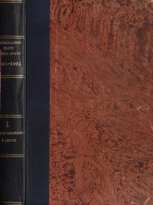 Pubblicazioni edite dallo stato o col suo concorso spoglio dei periodici e delle opere collettive 1901-1925 parte I - copertina
