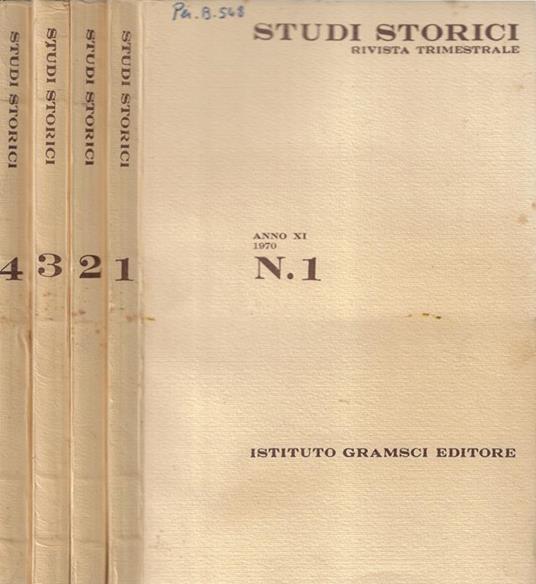 Studi storici anno XI 1970 N. 1, 2, 3-4 - copertina