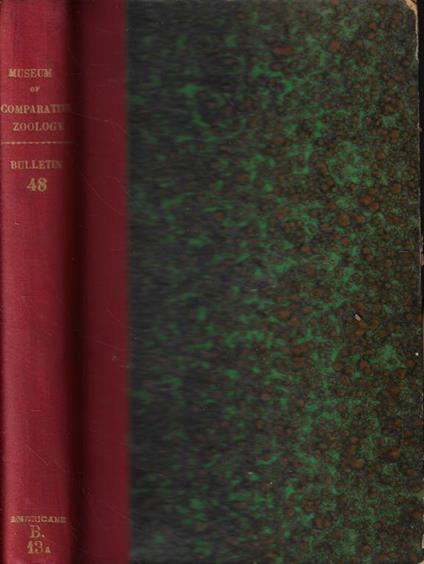 Bulletin of the Museum of Comparative Zoology at Harvard College, in Cambridge Vol. XLVIII Anno 1905-1907 - copertina