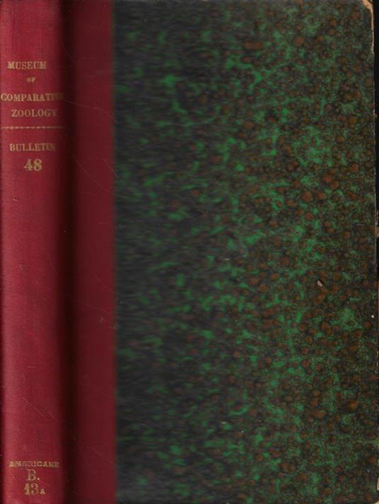 Bulletin of the Museum of Comparative Zoology at Harvard College, in Cambridge Vol. XLVIII Anno 1905-1907 - copertina
