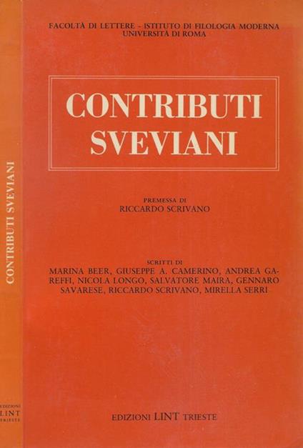 Contributi sveviani - copertina
