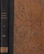 La gazzetta chimica italiana Vol. XI 1881