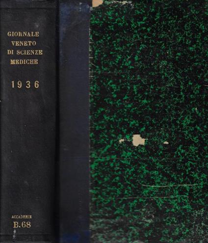 Giornale veneto di scienze mediche anno 1936 - copertina