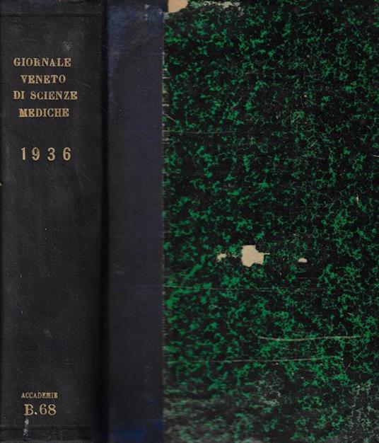 Giornale veneto di scienze mediche anno 1936 - copertina