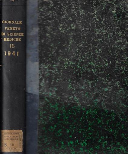 Giornale veneto di scienze mediche anno 1941 - copertina