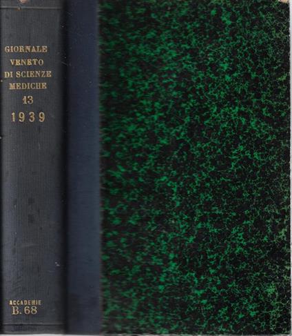 Giornale veneto di scienze mediche anno 1939 - copertina