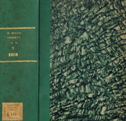 Il nuovo cimento organo della societtà italiana di fisica. Vol.III, serie decima, 1956 - copertina