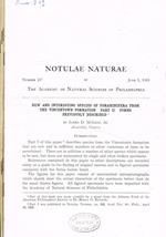 Notulae naturae of the academy of natural sciences of Philadelphia. Number 247, 248, 249, 250, 251, 252, 253, 254, 255, june 5-december 9, 1953