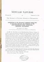 Notulae naturae of the academy of natural sciences of Philadelphia. Number 229, 230, 231, 232, 233, 234, 235, 236, 237, 238, 239, 240, 241, february 14-november 21, 1951