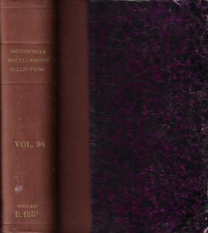 Smithsonian Miscellaneous Collections Vol. XCIV - copertina
