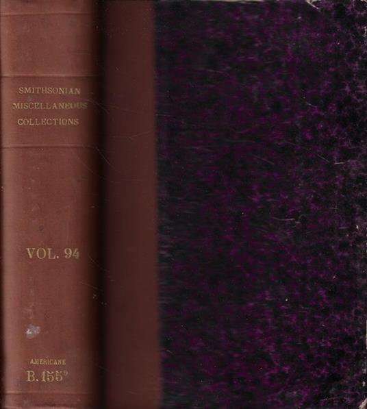 Smithsonian Miscellaneous Collections Vol. XCIV - copertina