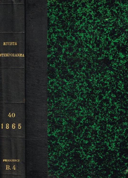 Rivista contemporanea nazionale italiana. Vol.XL-anno XIII - copertina