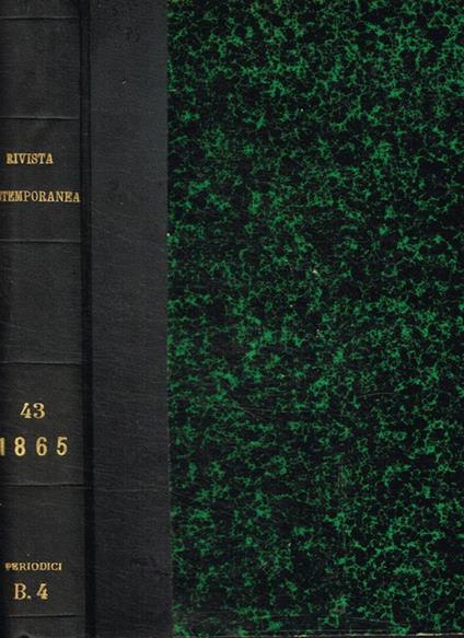 Rivista contemporanea nazionale italiana. Vol.XLIII-anno XIII - copertina