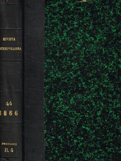 Rivista contemporanea nazionale italiana. Vol.XLIV anno XIV - copertina