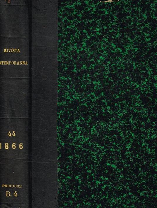 Rivista contemporanea nazionale italiana. Vol.XLIV anno XIV - copertina