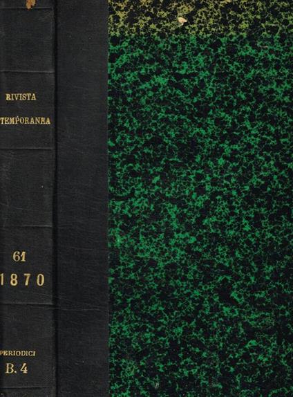 Rivista contemporanea Nazionale italiana. Vol LXI, anno XVIII - copertina