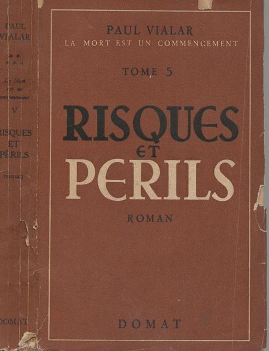 Risques et Perils - Paul Vialar - copertina