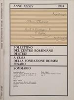 Bollettino del centro Rossiniano di studi Anno XXXIV-1994