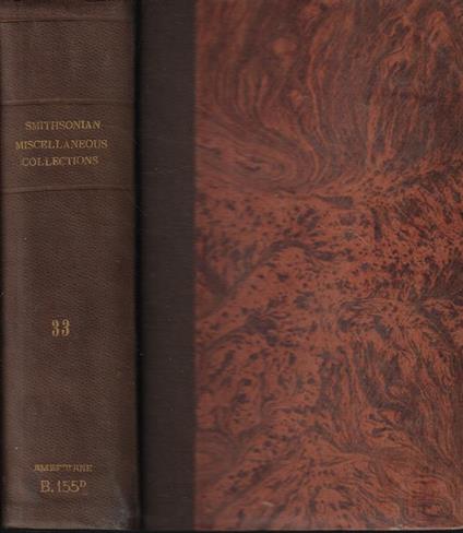 Smithsonian Miscellaneous Collections Vol. XXXIII - copertina