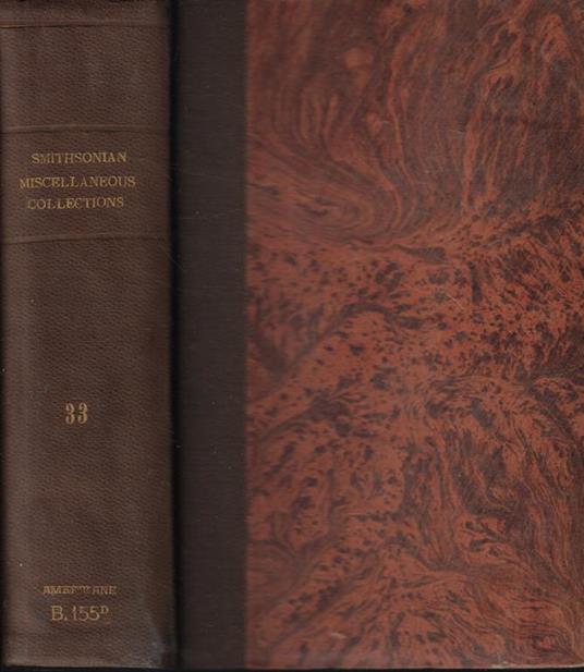 Smithsonian Miscellaneous Collections Vol. XXXIII - copertina