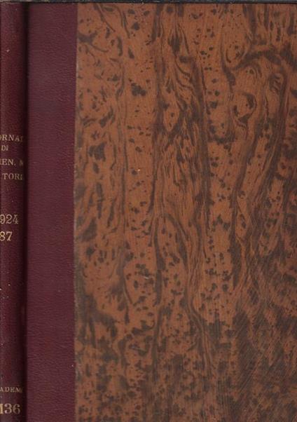 Giornale della R. Accademia di medicina di Torino anno LXXXVII 1924 - copertina
