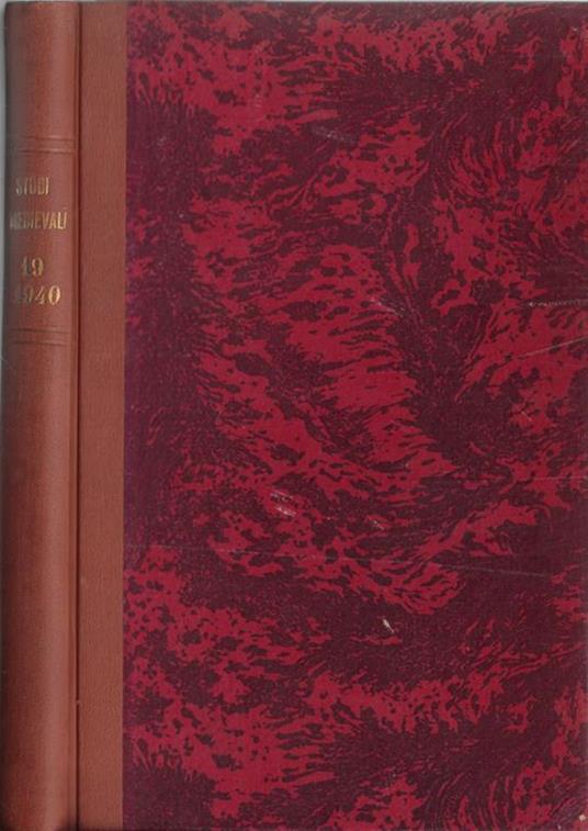 Studi medievali Vol. 13 1940 - copertina