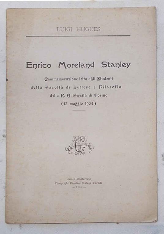 Enrico Moreland Stanley - Luigi Hugues - copertina