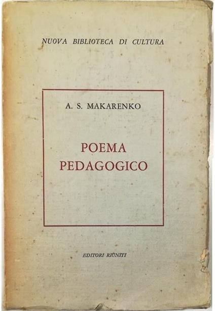 Poema pedagogico - copertina
