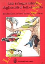 Lista in lingua italiana degli uccelli di tutto il mondo