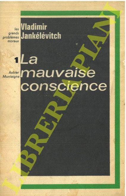 La mauvaise conscience - copertina