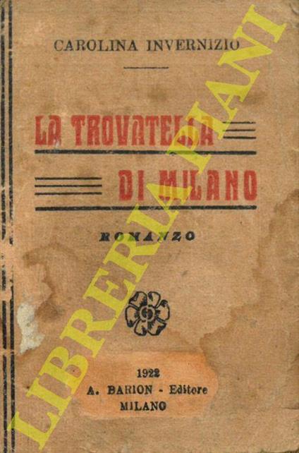La trovatella di Milano - Carolina Invernizio - copertina