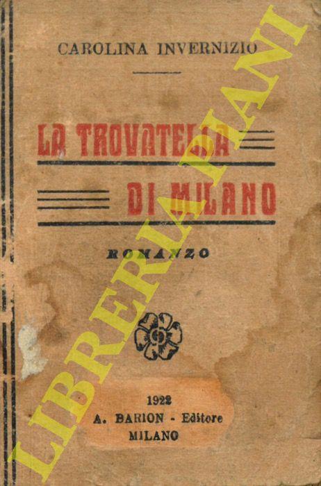 La trovatella di Milano - Carolina Invernizio - copertina