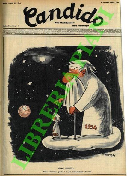 Candido. Settimanale del sabato. 1955 - Giovanni Guareschi - copertina
