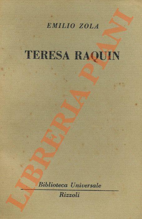 Teresa Raquin - Émile Zola - copertina
