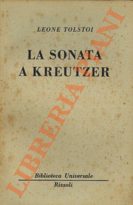 La sonata a Kreutzer - Lev Tolstoj - copertina
