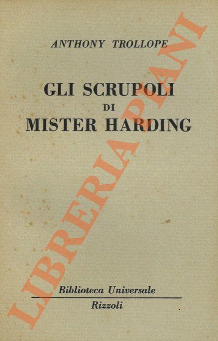 Gli scrupoli di Mister Harding - Anthony Trollope - copertina