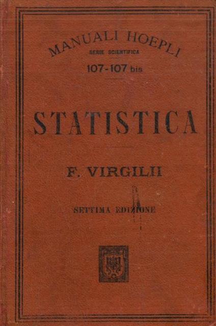 Statistica. Settima edizione rifatta - Filippo Virgilii - copertina