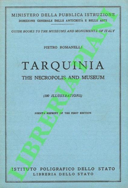 Tarquinia. The necropolis and museum - Pietro Romanelli - copertina