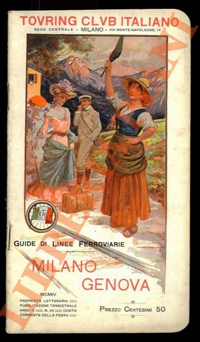 Guida della linea ferroviaria Milano - Genova - Ottone Brentari - copertina