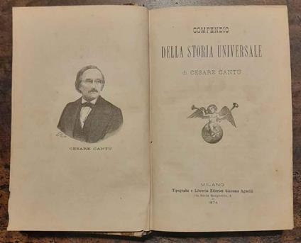 Compendio della storia universale - Cesare Cantù - copertina