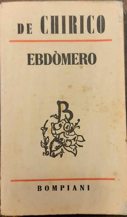 Ebdòmero - Giorgio De Chirico - copertina