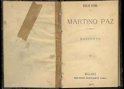 Martino Paz. Racconto - Jules Verne - copertina
