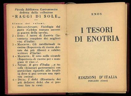 I tesori di Enotria - copertina